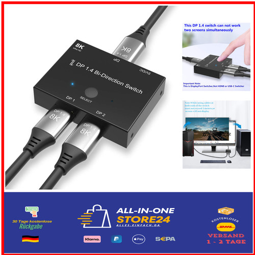 Displayport switch 8k 4k - 1.4,
