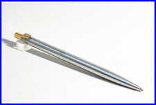 vintage MONTBLANC Kugelschreiber SL (SlimLine) Serie in Titan & Gold OHNE Clip