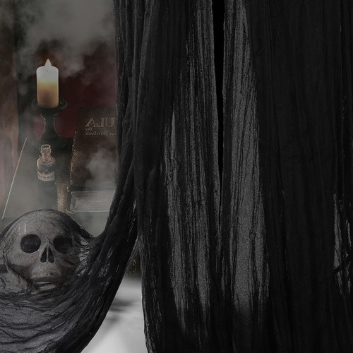 Halloween gruseltuch schwarz - halloween,