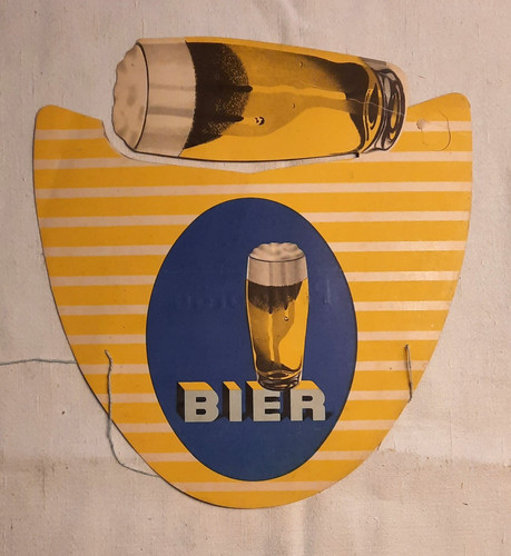Alter werbeartikel für - für, bier