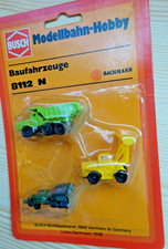 Busch Bachmann 8112 Baufahrzeuge Spur N in OVP Blister