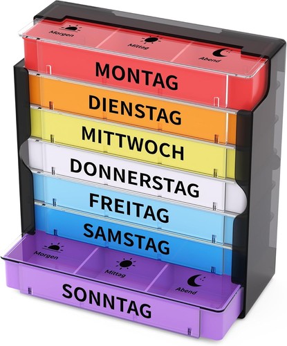 Opret tage pillenbox - 7-tage,