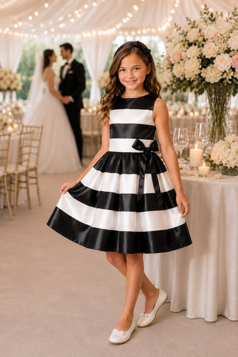 Elegantes kleid mit schleife - mit,