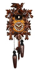 Kuckucksuhr geschnitzt Quarz
