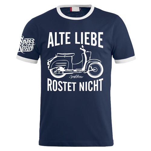 Shirt ddr alte liebe rostet - t-shirt,