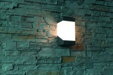 Heitronic Wandleuchte Madeleine E27 schwarz IP44