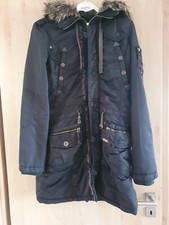 KHUJO Parka Mantel Winter Schwarz L