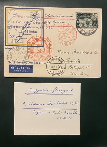 Zeppelinpost deutsches reich - deutsches,