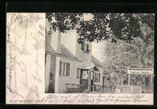 Oberdill, Gasthaus Jagdhaus mit Garten, Ansichtskarte 1905 