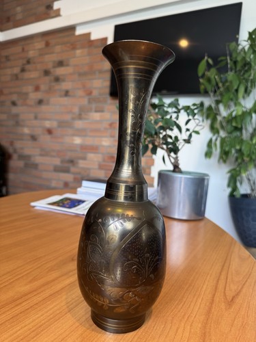 Vintage messing vase aus - vintage,
