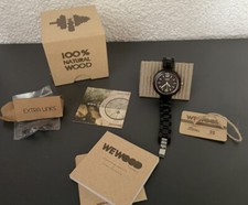 Aus Sammlung : We Natural Wood WeWood Watch Armbanduhr Black Kettenarmband