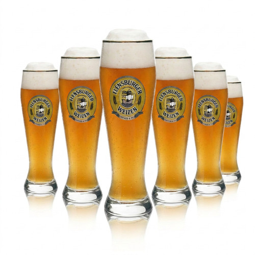 Flensburger weizen gläser 6er - weizen,