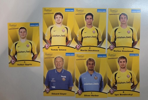 Dynamo dresden autogrammkarten - dynamo,