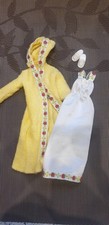 Sindy Barbie 80er Nachthemd Kleid Bademantel Schuhe 