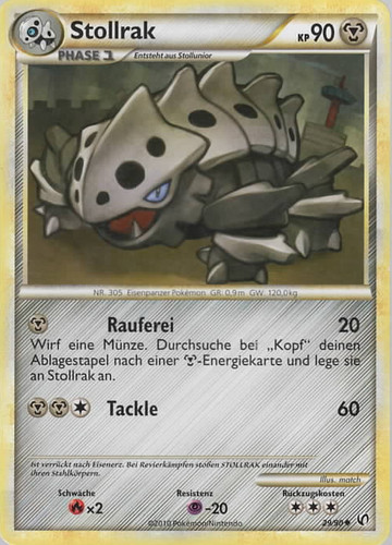 Pokémon stollrak 29 90 - pokémon,