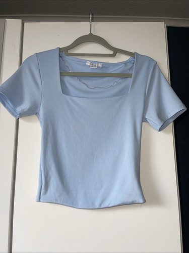 Amisu zartblaues shirt - t-shirt, m