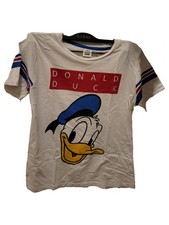 Disney Donald Duck T-Shirt Kinder Gr. 152 (11-12 Jahre) Weiß Casual Print