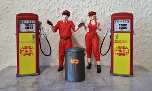 Diorama ddr tankstelle - diorama,