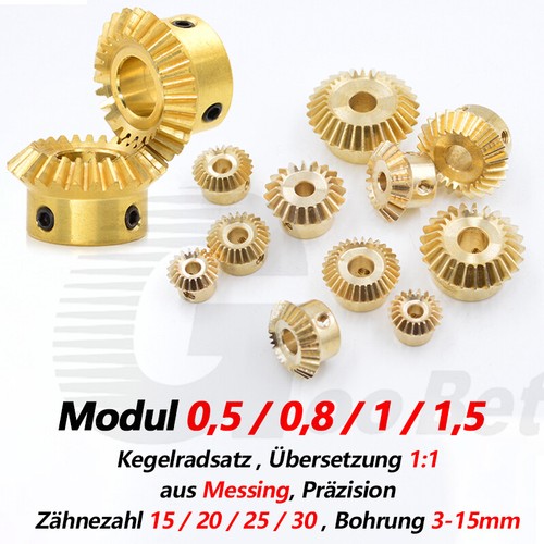 Kegelradsatz aus messing modul - aus,