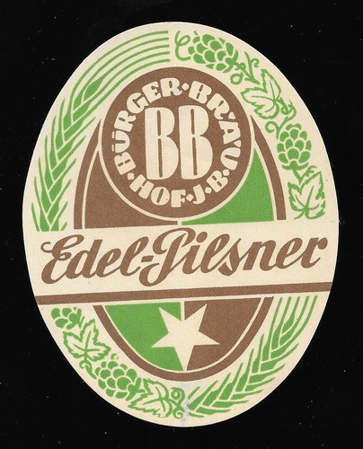 Altes bieretikett bürgerbräu - altes,