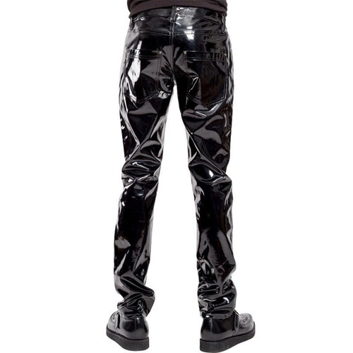 Herren kunstlackleder hosen - herren,