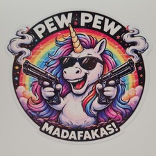 PEW PEW MADAFAKAS Aufkleber
