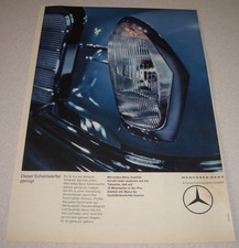 Jahr 1965 orig. Reklame Werbung Mercedes-Benz   Dieser Scheinwerfer genügt ...