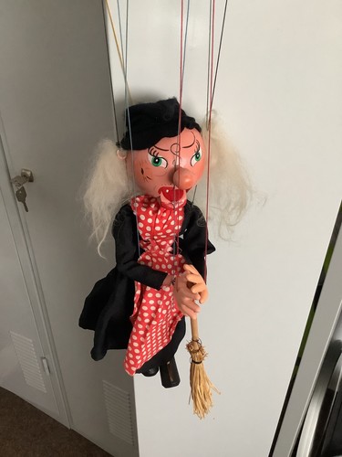 Vintage marionette puppe - marionette, hexe