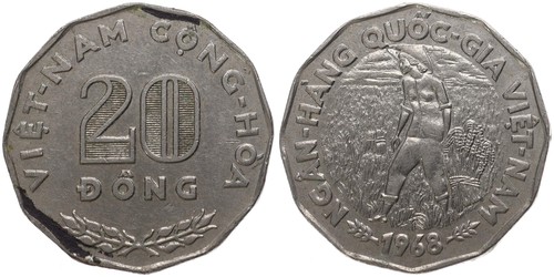 Süd vietnam dong 1968 - 20,