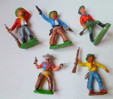 5 alte Figuren DDR Indianer