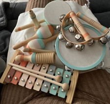 Holzspielzeug Musikinstrumente für Kinder Kinderspielzeug Baby Schlagzeug