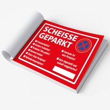 ⭐ Scheisse Geparkt 2x Block