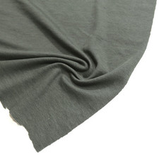 Stretch Jersey Stoff Kleiderjersey Weiche Grau Grün Meterware Weich