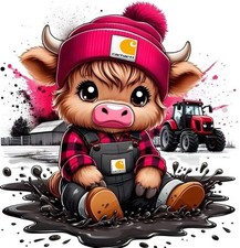 Panel Highland Kuh 50x50 cm