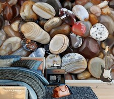 3D Kunst Kiesel H3552 Tapete