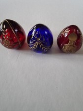 3 russische Kristall Eier