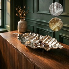 Dekoschale blatt aluminium - dekoschale,