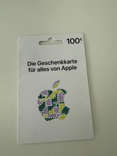 Apple Gutschein Geschenkkarte Gift Card 100 EUR NEU 100 € 100 Euro UNBENUTZT