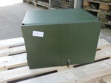 Schrank  Wandschrank Kabine Aluminium 2 Türen   abschließbar bro Bundeswehr 49