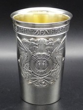 800 Silber Schützenpokal V. Kantonal Schützenfest Beider Basel 1911 Silberbecher
