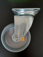 Transport Rad Möbelrolle Gummirad Ø ca. 75 mm mit Befestigungsplatte