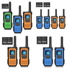 Funkgerät Walkie Talkie 16 Kanäle PMR Wiederaufladbar mit Akku USB Ladekabel Set