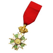 Orden Napoleon Frankreich France Kaiser Ehrenlegion Medaille Anstecker Replik