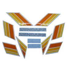 Zündapp Aufkleber Lacksatz  Aufklebersatz Dekor K 80 Typ 540-010 gelb-orange OVP
