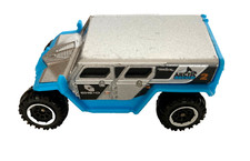 Matchbox Mattel "Ghe-O Rescue" Geländewagen Allrad silbermetallic/blau 2014