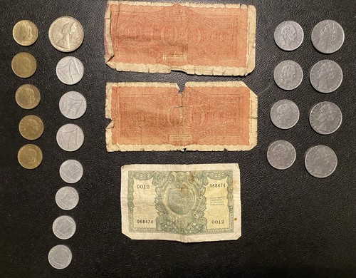 Italienische lire münzen - lire,