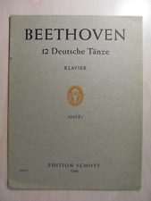 alte notenhefte G. F. Händel zwanzig kleine tänze Piano