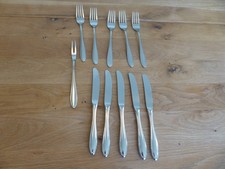 WMF Cromargan Innsbruck 11 Teile für 5 Personen Gabel Messer Besteck Set