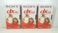 3x Stück SONY DX 240 VHS