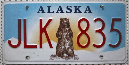Alaska nummernschild usa - alaska,